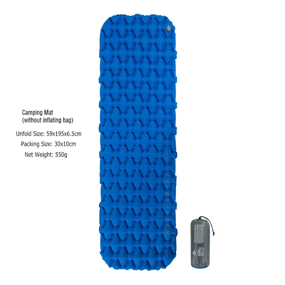 Matelas gonflables d'air de coussin de couchage de Camping de naturetrekking avec le coussin de couchage extérieur ultra-léger d'oreiller pour la randonnée Trekking