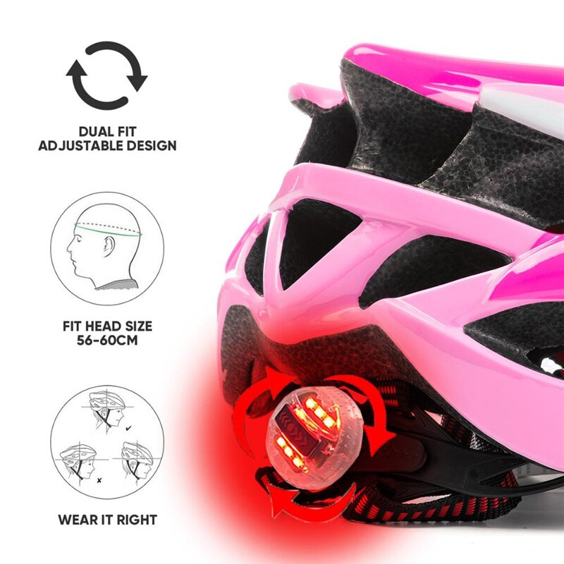 Women/Men Bicycle Helmet, Lightweight MTB Road Bike Cycling Helmet, Anti-vibration Sunscreen Ridding Safety Helmets