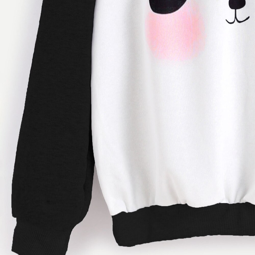 Nueva Universidad viento mujeres sudaderas deporte dibujos animados Panda sudaderas impreso Skateboard Harajuku chándales Mujer