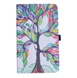 Folio Stand Cover Flip PU Leather Shockproof Case Voor 8 "NuVision TM800W560L Tablet: Love tree