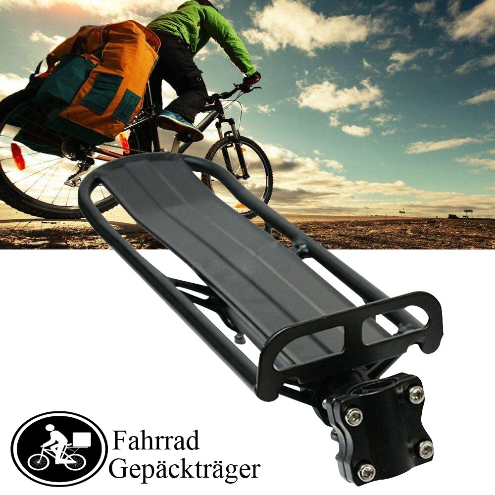 Bike Carrier Rack Mount Racks Cycling Cargo Racks Seatpost Rear Pannier Luggage Carrier Aluminum Stand Bike Shelf Quick Release