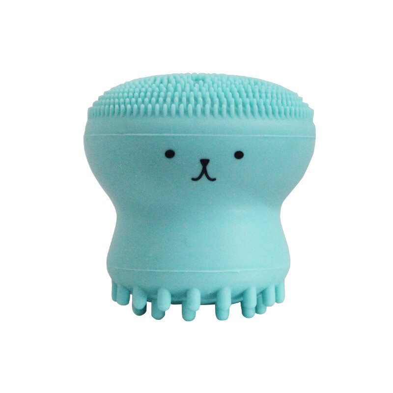 Cepillo de limpieza Facial con forma de pulpo, Material de silicona que Reduce la piel muerta, fácil de sujetar, masajea el acné, suave, Unisex,: 02