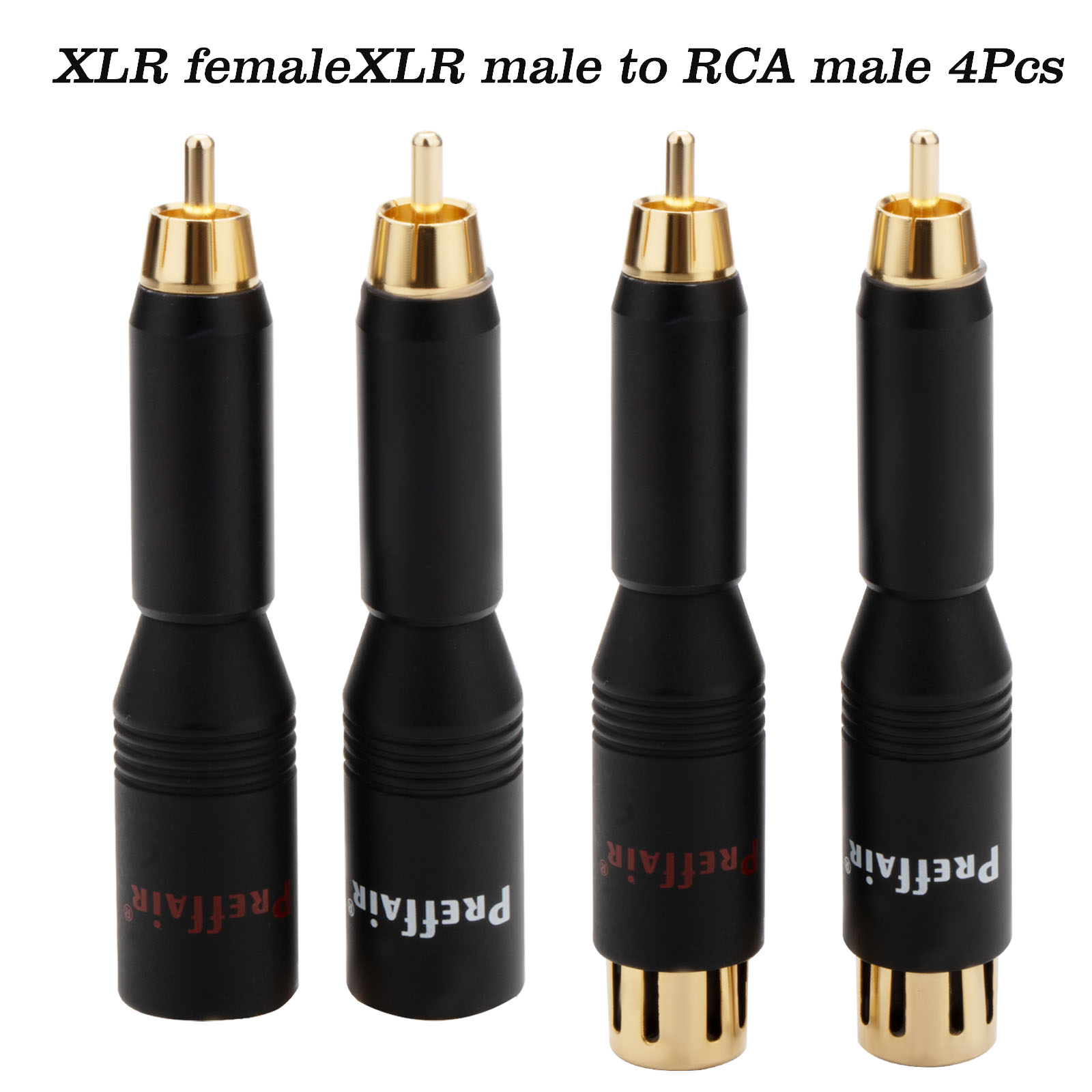 Hoge Performacn Audio Rca Mannelijk Naar Xlr Vrouwelijke Vergulde Adapter Connector Voor Versterker 2 Mannelijke 2 Vrouwelijke: green