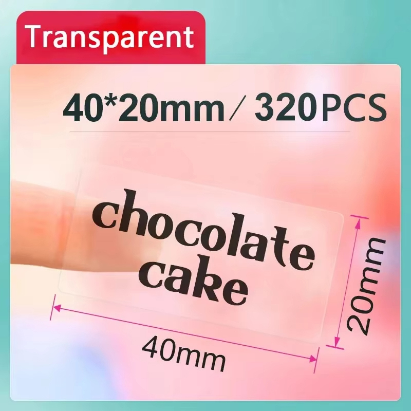 Niimbot B1 Transparent Stickers Label Printer Round/Square Portable Mini Printer Thermal Paper Labels For B21/B3S/B203 Niimbot: RED