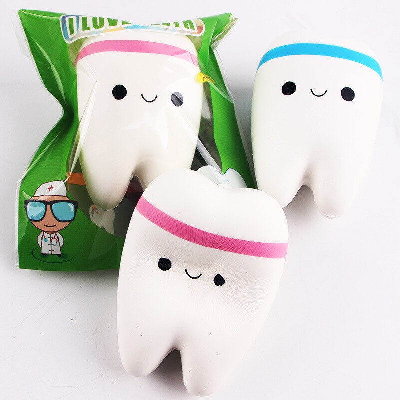1Pcs Kawaii Tooth Teeth Squishies, Squishy Slow Rising Stress Toy for Play