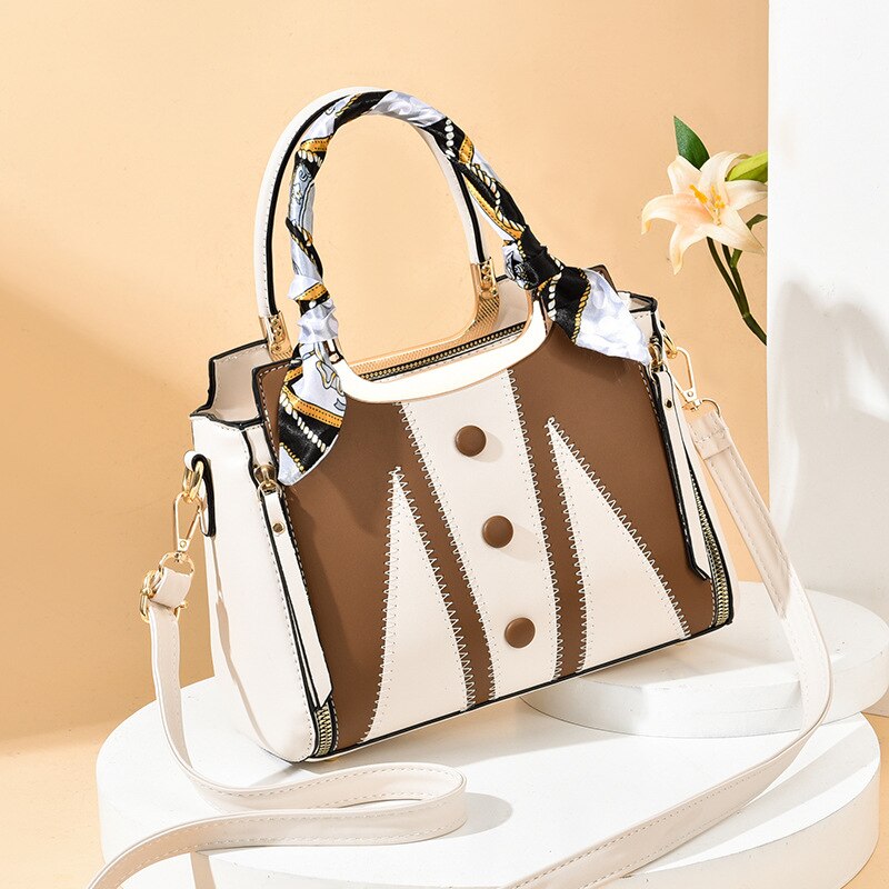 Women's handbags, scarves, antique handbags, women's retail shoulder bags, one shoulder crossover handbags: Beige Bag