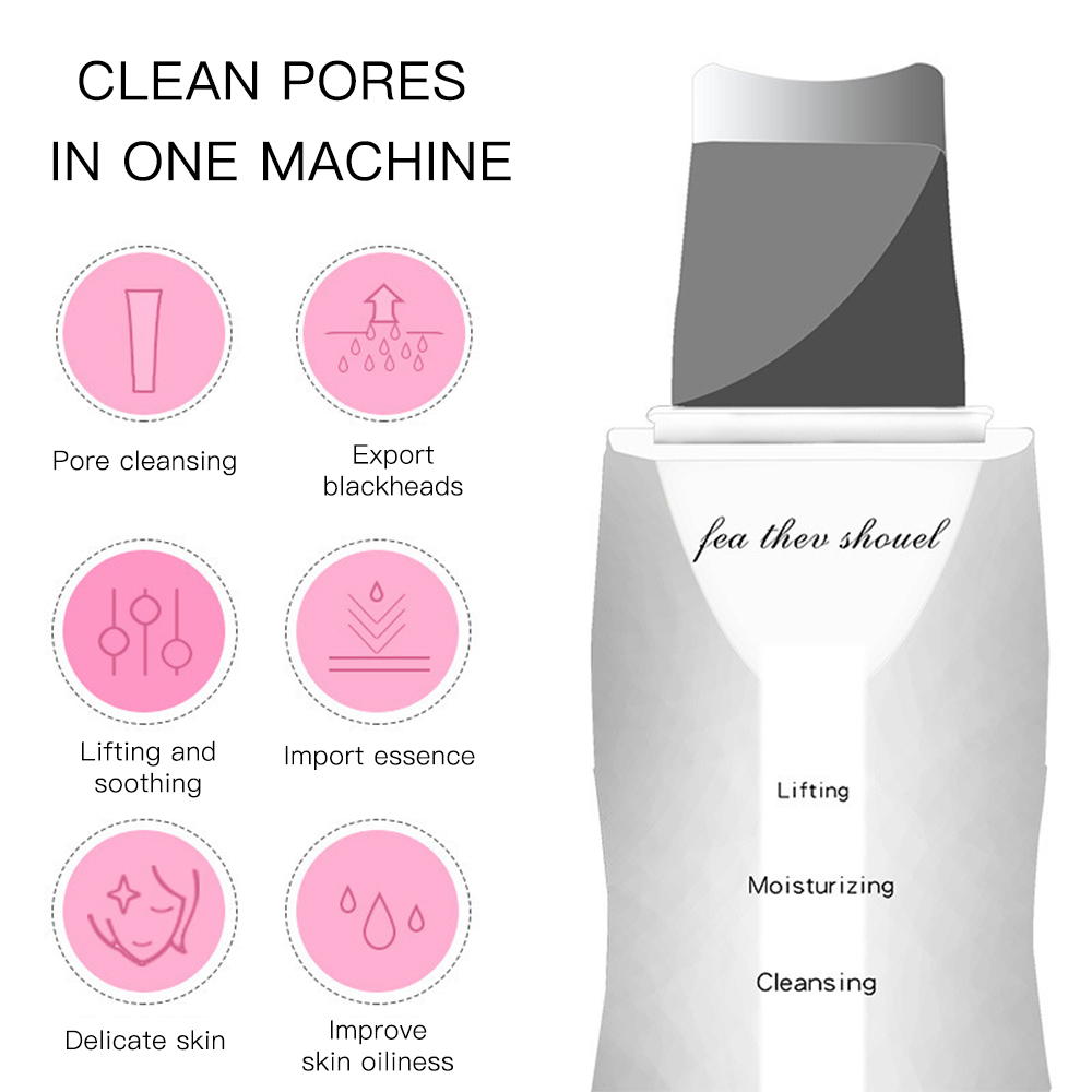 Removedor de espinillas, espátula de limpieza Facial profunda, máquina de elevación de limpieza Facial, pala exfoliante, limpiador de poros, eliminador de sebo de puntos negros