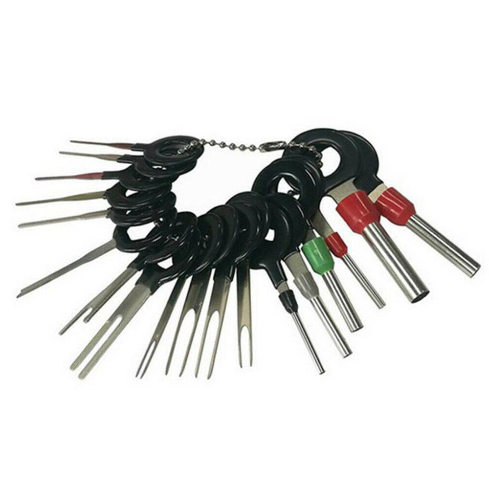 Juego de llaves para Terminal de enchufe automotriz de coche, kit de herramientas de extracción, pinza de presión para cables, Pin, reparación de automóviles, 41 Uds.