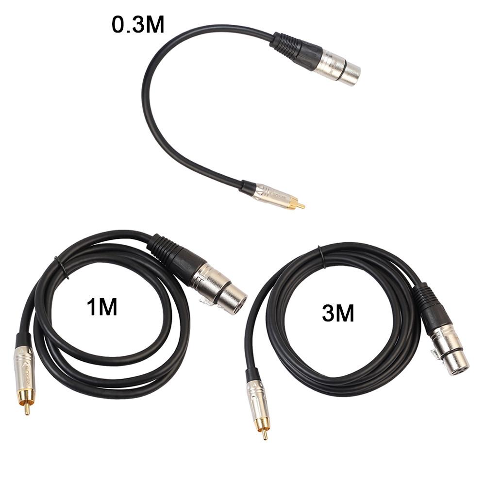 3Pin XLR FEMALE Naar Enkele RCA Male Plug Audio Lead/Signaal/Patch Kabel Mic Mixer Audio Kabel Converter evenwichtige Patch Lood