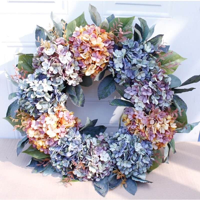 Hortensien kranz Hochzeit Kranz Blume Weihnachten Girlande Heimat tür Dekoration