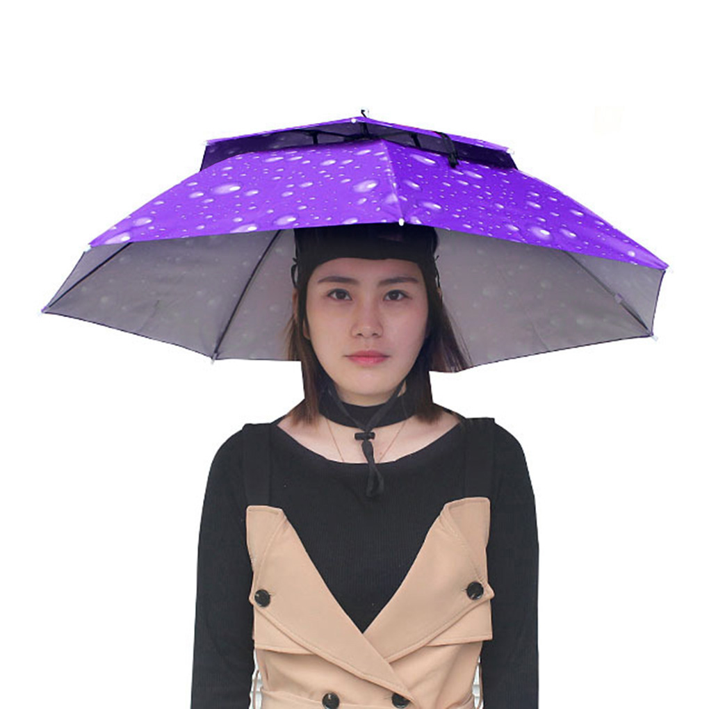 Vissen Paraplu Hoed Wandelen Strand Camping Hoofddeksels Cap Opvouwbare Zonnebrandcrème Schaduw Hoofd Paraplu Mini Leuke Paraplu: type    3