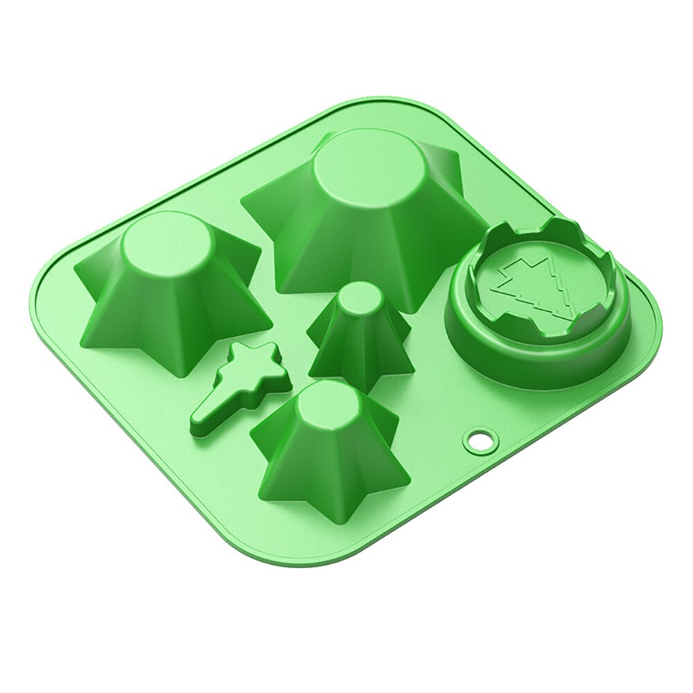 Kerst Decor Tree Siliconen Cake Chocolade Bakvormen Bakvorm Ijsblokjesbakje Gelei Wax Cakevorm Kerstboom Bakvormen