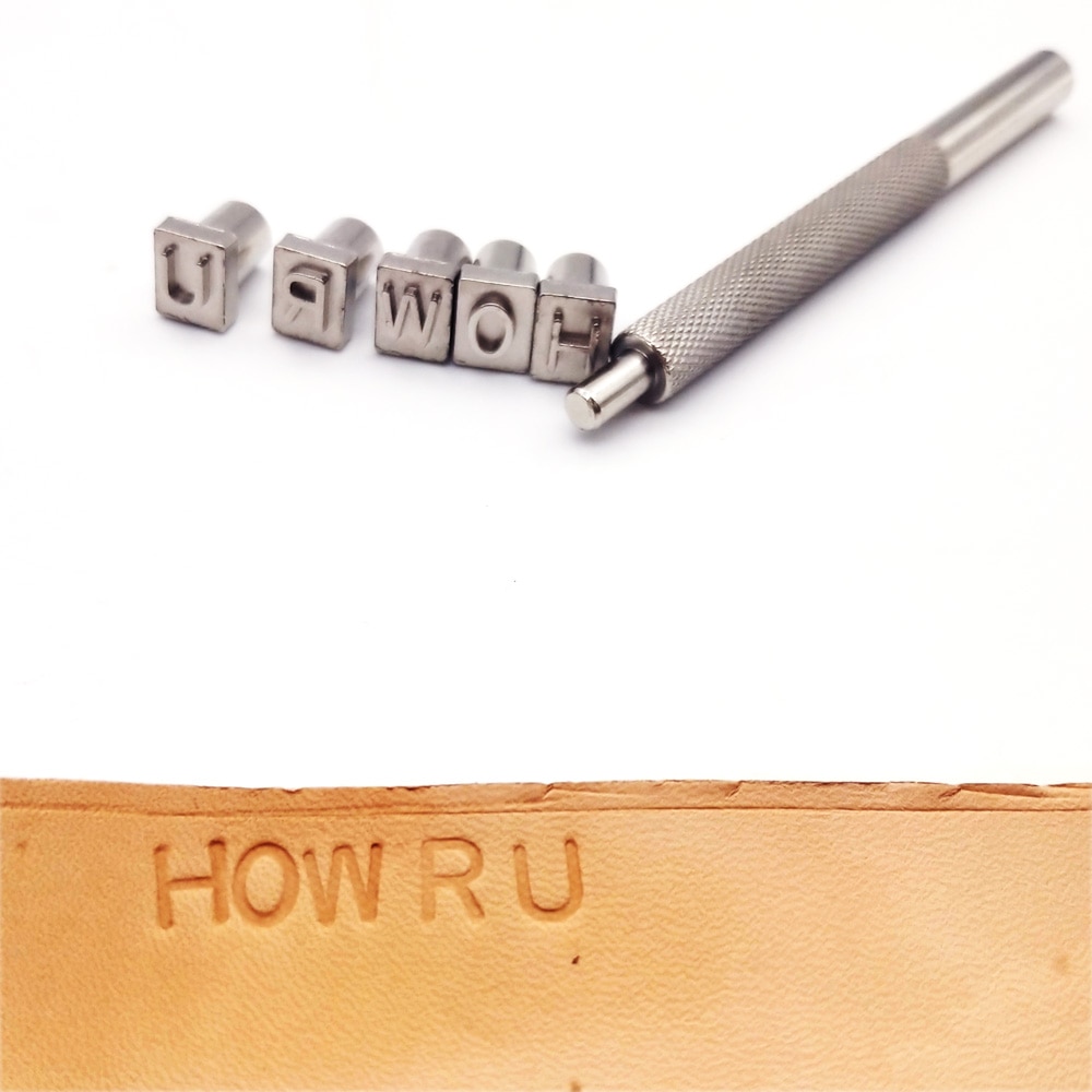 Metalen Stempels Set Stampen Sterven Alfanumerieke Tool Art Met 52 Letters En 10 Nummers Voor Plantaardig Gelooid Leer Craft Reliëf