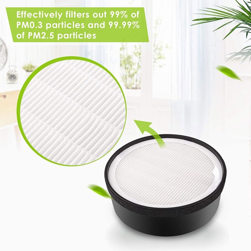 4 Pack Filter Compatible for Levoit LV-H132 LV-H132-RF Air Purifier, True HEPA and Activated Carbon Filter Set
