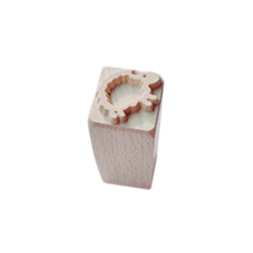 Sello de madera Quare Pasta impresión moldes galletas herramientas para hornear sello DIY pastel decoración suministros de cocina