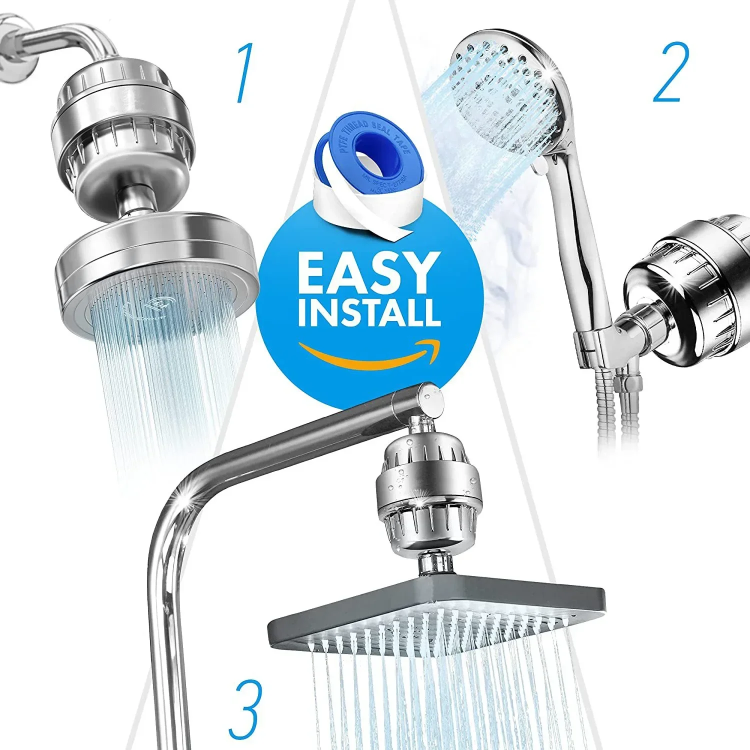 Douche Waterzuiveraar Badkameraccessoires Huishoudelijke Waterzuiveraar Douchefilterset Badfilter Deconchlorering Schoonheid