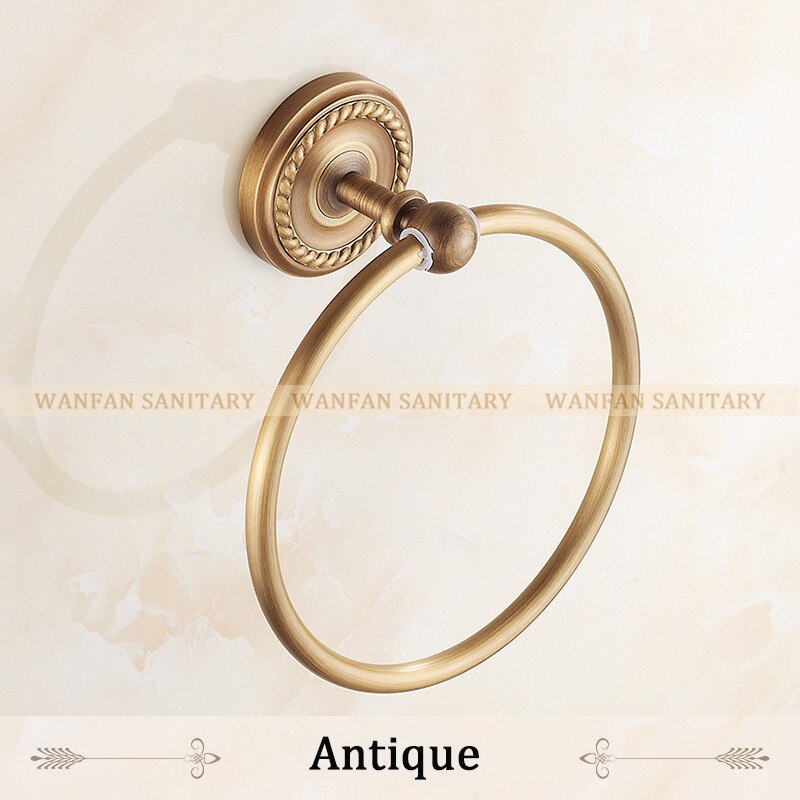 Pierścienie ręcznikowe antyczny mosiądz uchwyt montowany na ścianie uchwyt na ręczniki półka robić wanny wieszaki na ręczniki przechowywanie akcesoria łazienkowe wieszak na ręczniki HJ-1307: antyczny