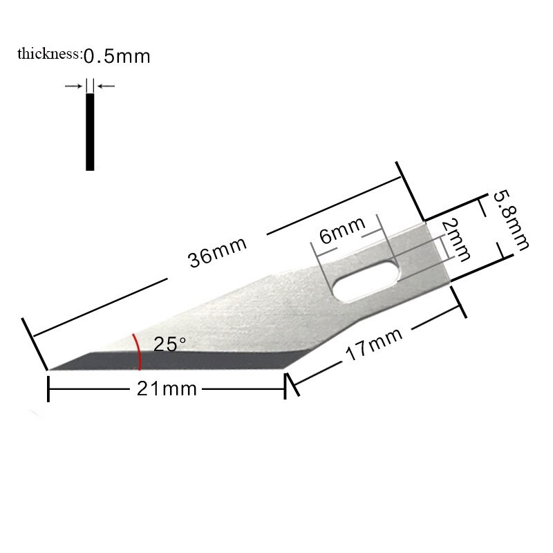 10pcs #11 Blades Stainless Steel Engraving Knife Metal Blade Wood Carving Knife Blade ReplacementPrecision Blades Craving Craft