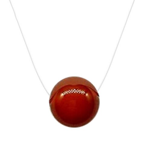 8 Color 6MM Pink White Red Zircon Chokers Necklaces Transparent Fishing Line Simple Pendant Necklace Jewelry For Women: 10MM Red Pearl