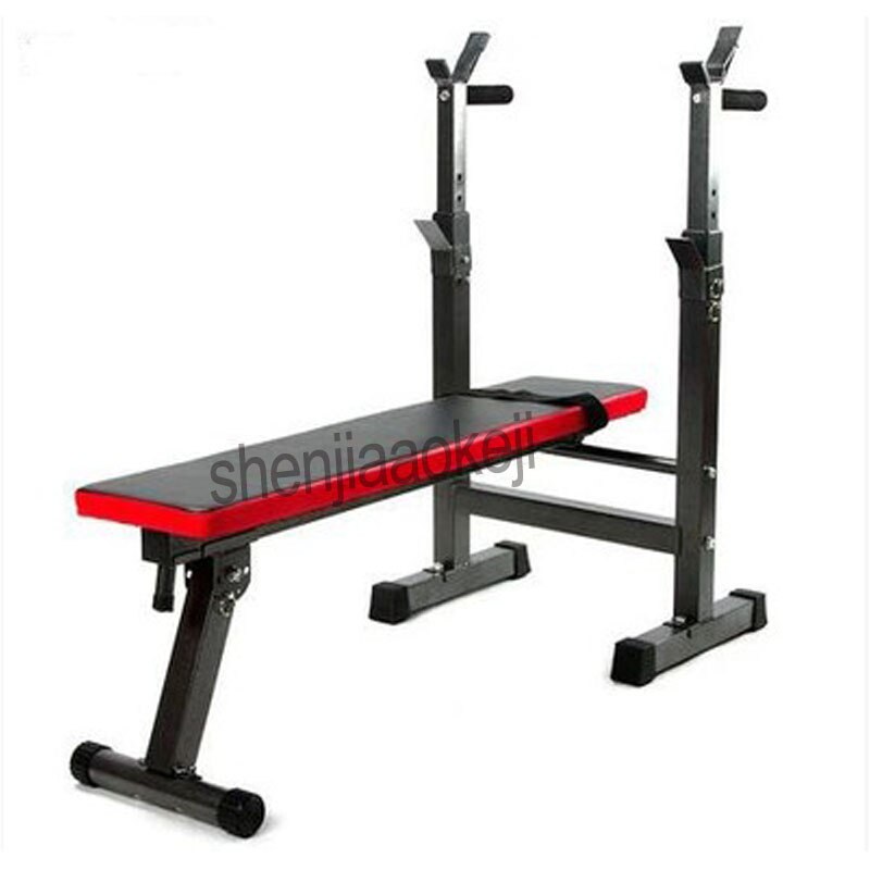 Multifunktionel vægtbænk vægt træningsbænk barbell rack husholdnings gym træning håndvægt fitness træningsudstyr 1pc: Default Title