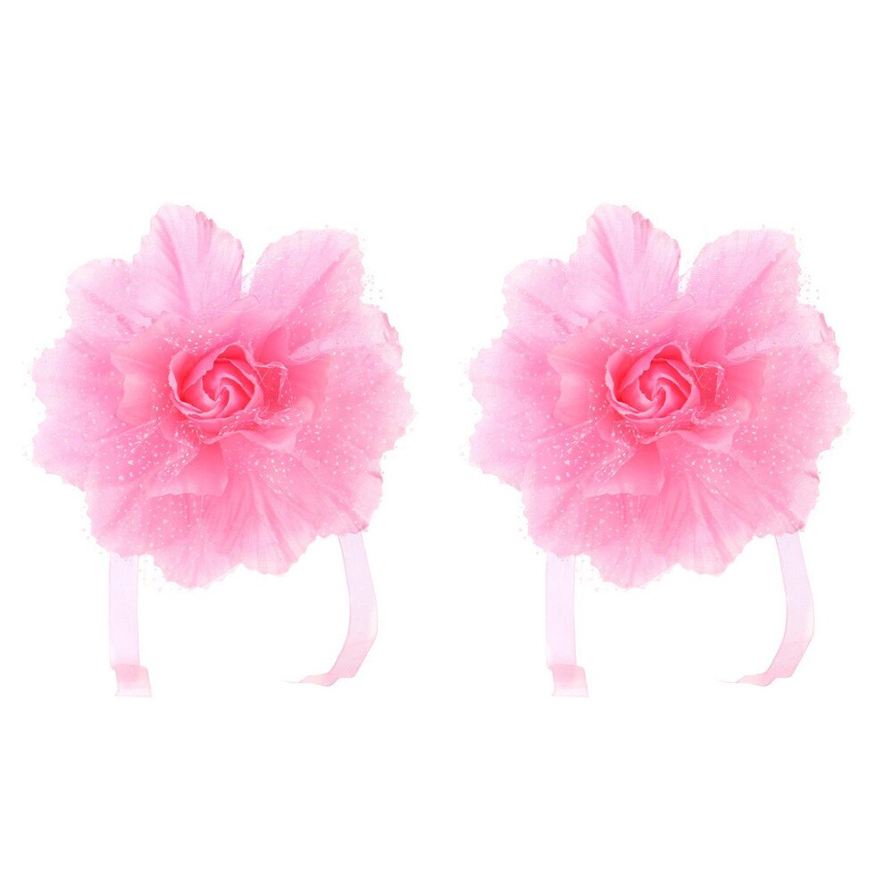 2 stk beste pionblomst gardin klips på bånd rygg holder panel til vindu gardiner dekorativt tilbehør binde rygg #007: En