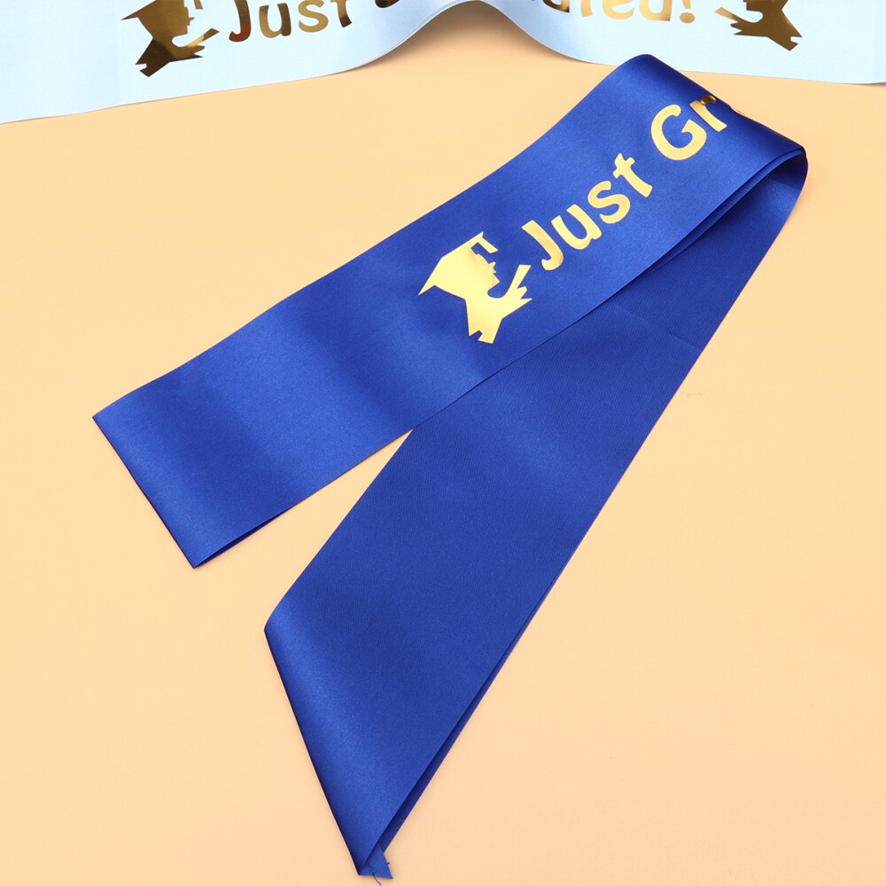 2Pcs Graduation Series Etiquette Belt Set Graduation Party Supplies Prom Favors Sash Graduation Party Decor (1Pc Pink +