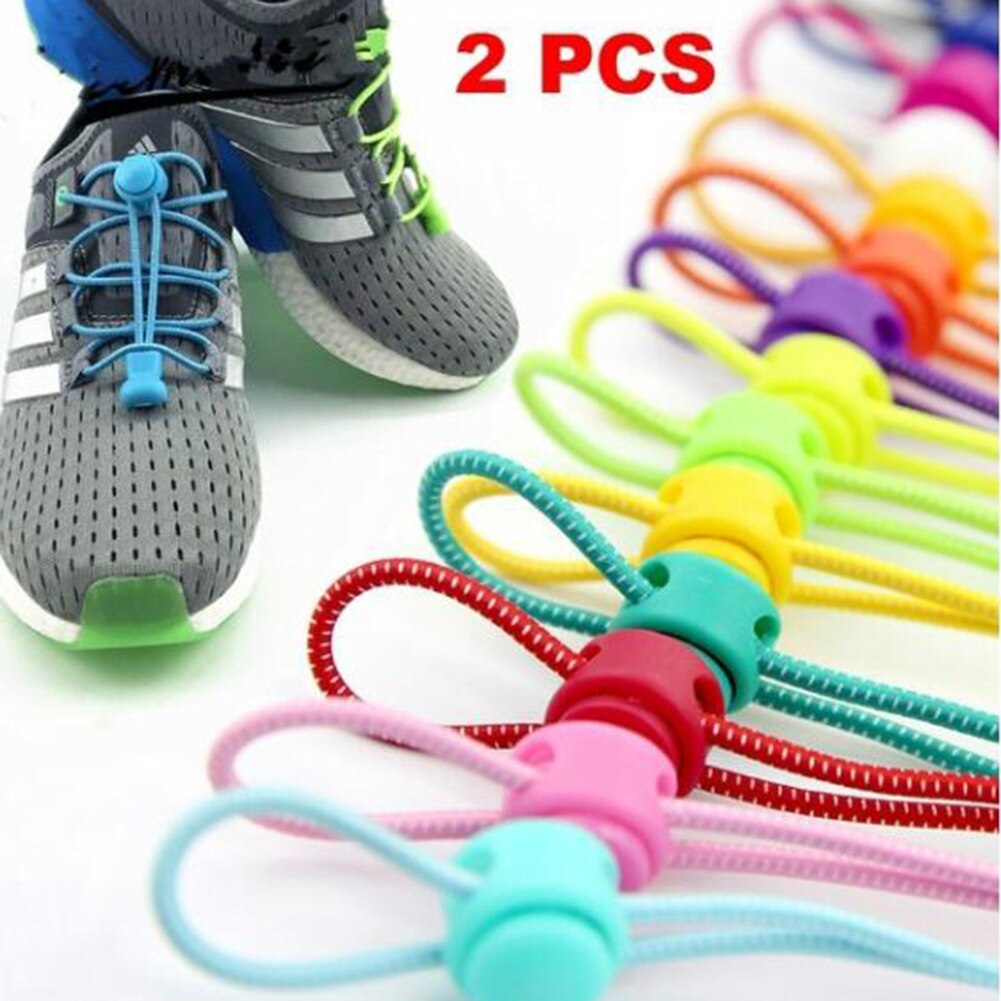 Serrure pas de lacets lacets élastiques baskets lacet 19 couleurs étirement lacets paresseux serrure Shoestring bootlacets accessoires de chaussures