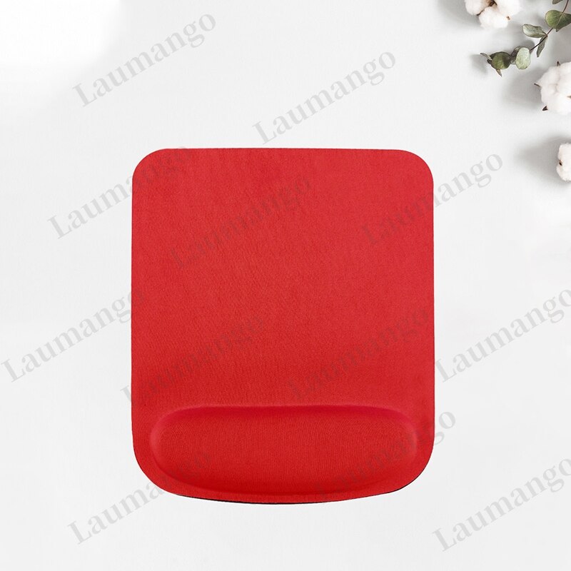 Orange Mouse Pad With Wrist Rest Mice Pad Laptop Notebook Mause Thicken Computer Office Mousepad Gaming Keyboard Soft Desk Pads: red / 2piece