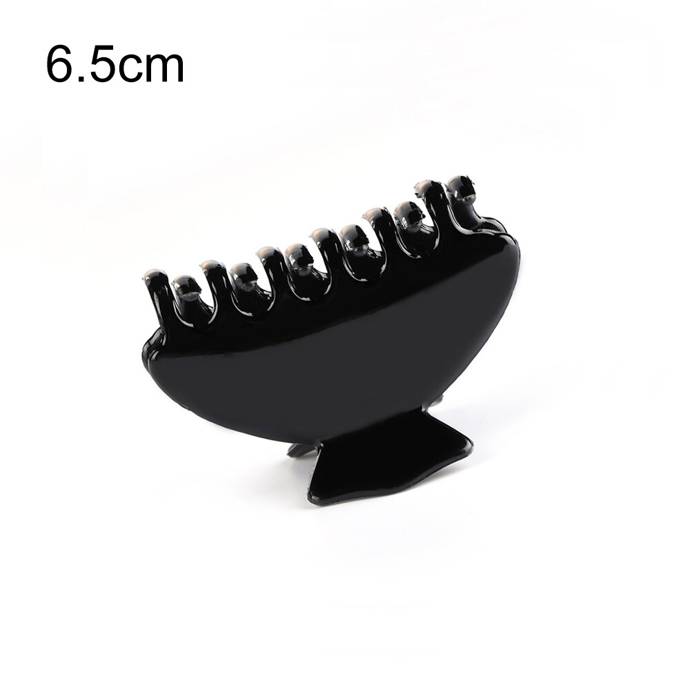 Horquillas de mariposa de acrílico negro brillante para el pelo, pinzas para el pelo, herramientas de estilismo de salón de peluquería, 1 ud.: 6.5cm