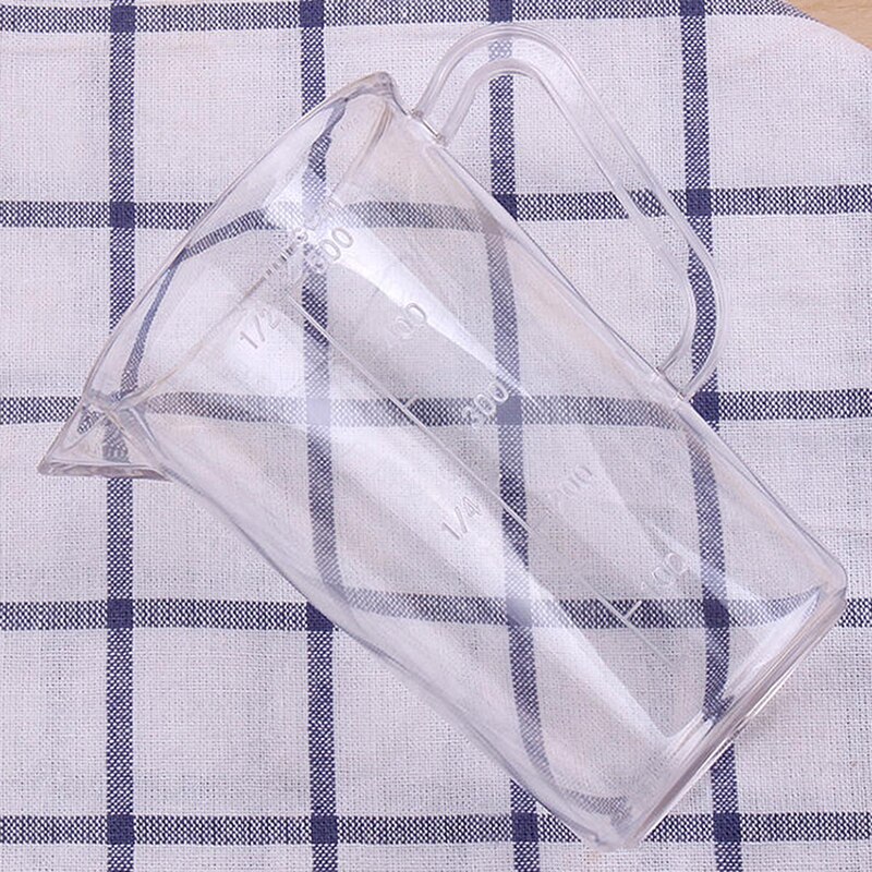 Plastic Graduated Measuring Cup Liquid Container Transparent Mixing Cup Measuring Spoon Pour Spout Surface Kitchen Tool