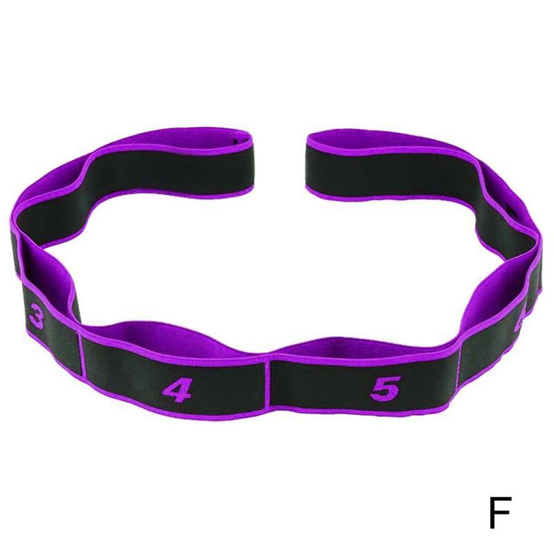 Yoga Pull Riem Riem Resistance Bands Latex Elastische Gymnastiek Band Fitness Thuis Training Stretching Fitness Workout Pilatus M7U9: Purple