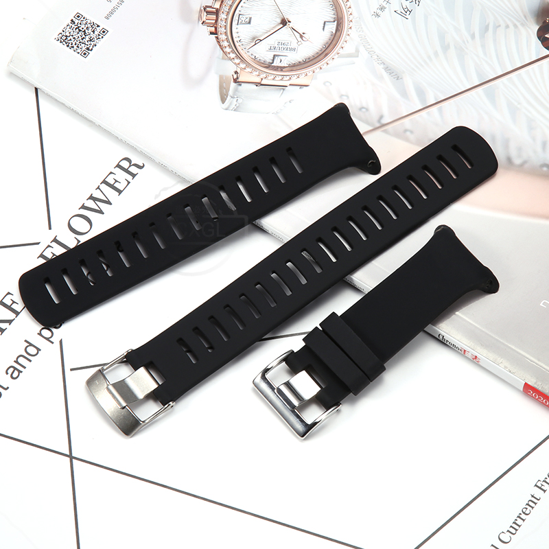 Correa de reloj de repuesto de silicona D4 para Suunto D4 D4i Novo, correa de buceo para hombres y mujeres, pulsera deportiva resistente al agua con hebilla