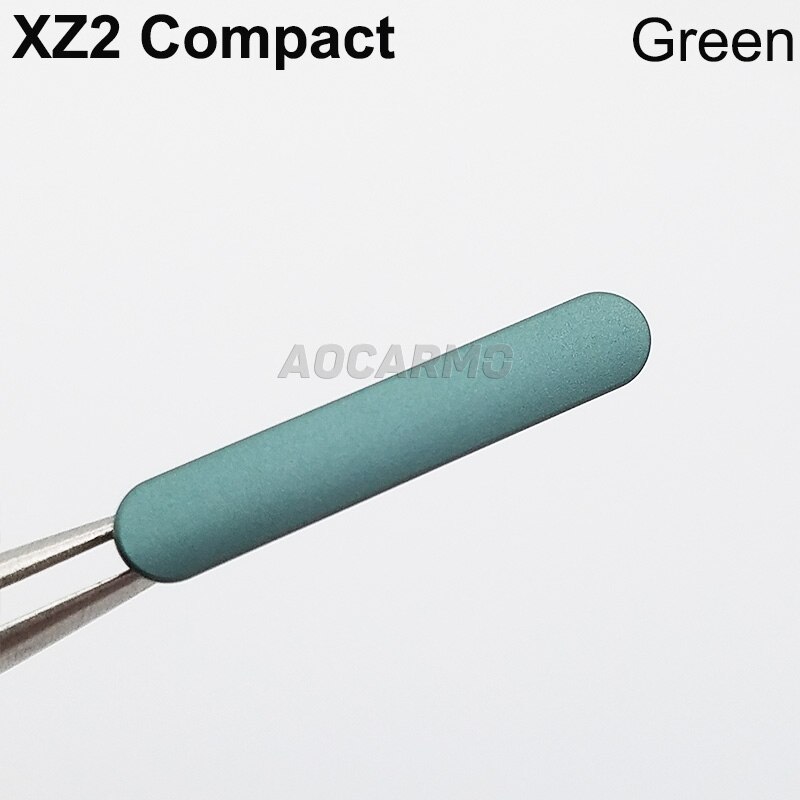 Aocarmo Micro SD SIM Karten-behälter Slot Mit Staub Stecker Abdeckung Ersatz Für Sony Xperia XZ2 Kompakte H8324 XZ2c XZ2mini 5 zoll: Plug - Green