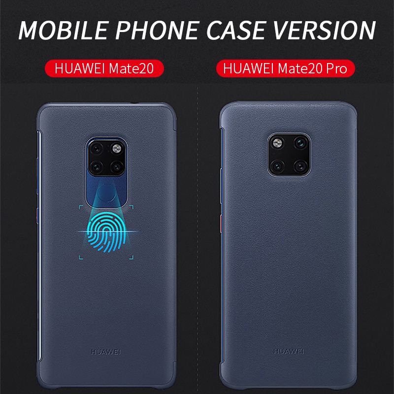 HUAWEI mate20 X Pro Case Original 100% Official Smart View Protection Cover HUAWEI MATE 20 Case Window Flip Leather Mate20 Cover