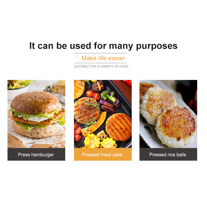 Kitchen Round Shape burger Press Food-Grade ABS Hamburger Meat Press Beef Grill Hamburger Press Patty Maker Mold Kitchen Tools