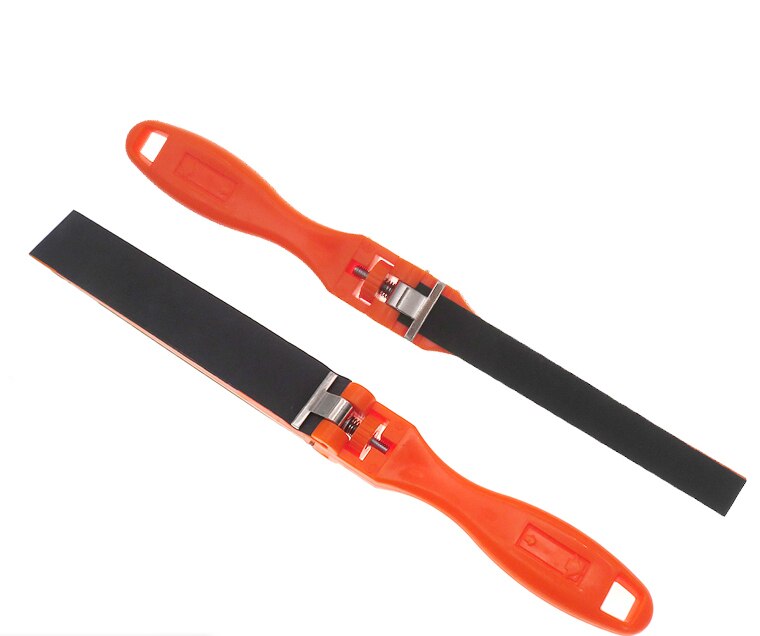 Regla de papel de lija para joyería, herramientas de pulido de madera de plástico, accesorio de pulido y molido abrasivo multifuncional: 2pcs Small and Big