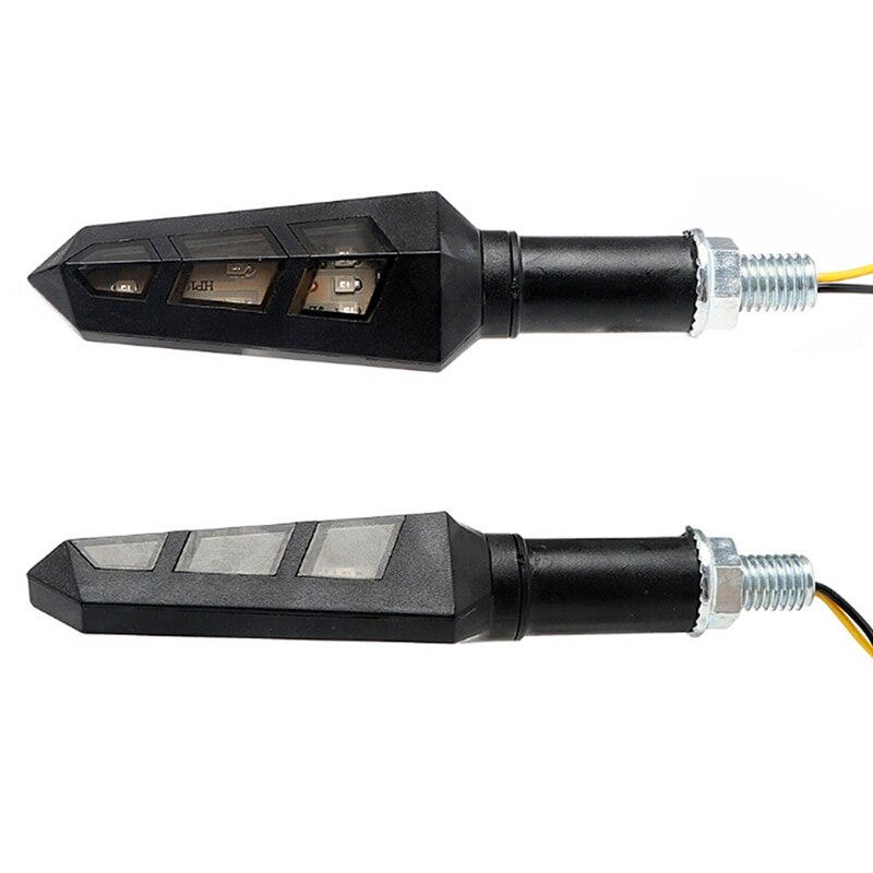 12V Universal 6 LED Turn Signal Blinker Light Indicators Amber Motorcycle Bike