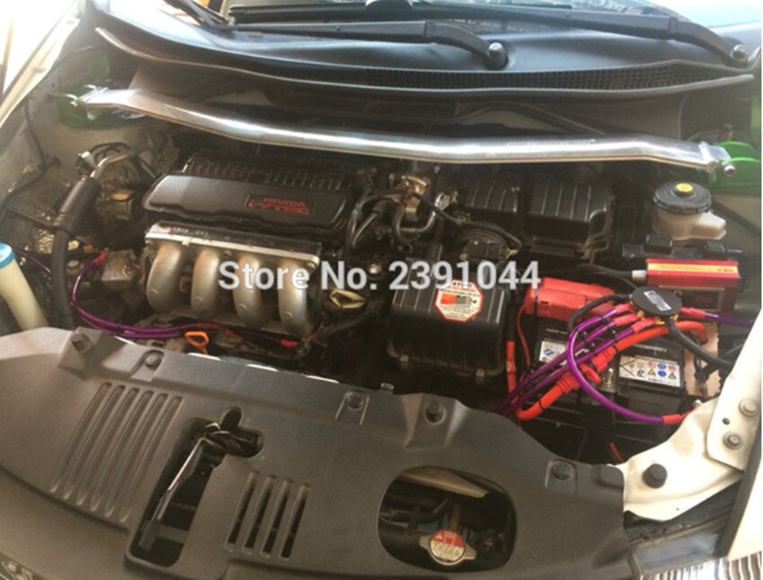 Racing universal Grounding Cable Wire Kit For Universal Car Earth System Grounding Cable Purple 6 point