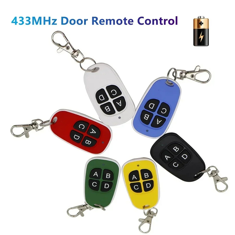 Garage Door 433MHz Remote Control 4 CH Copy Universal Remote Control Cloning Electric Gate Remote Controller Duplicator Keys