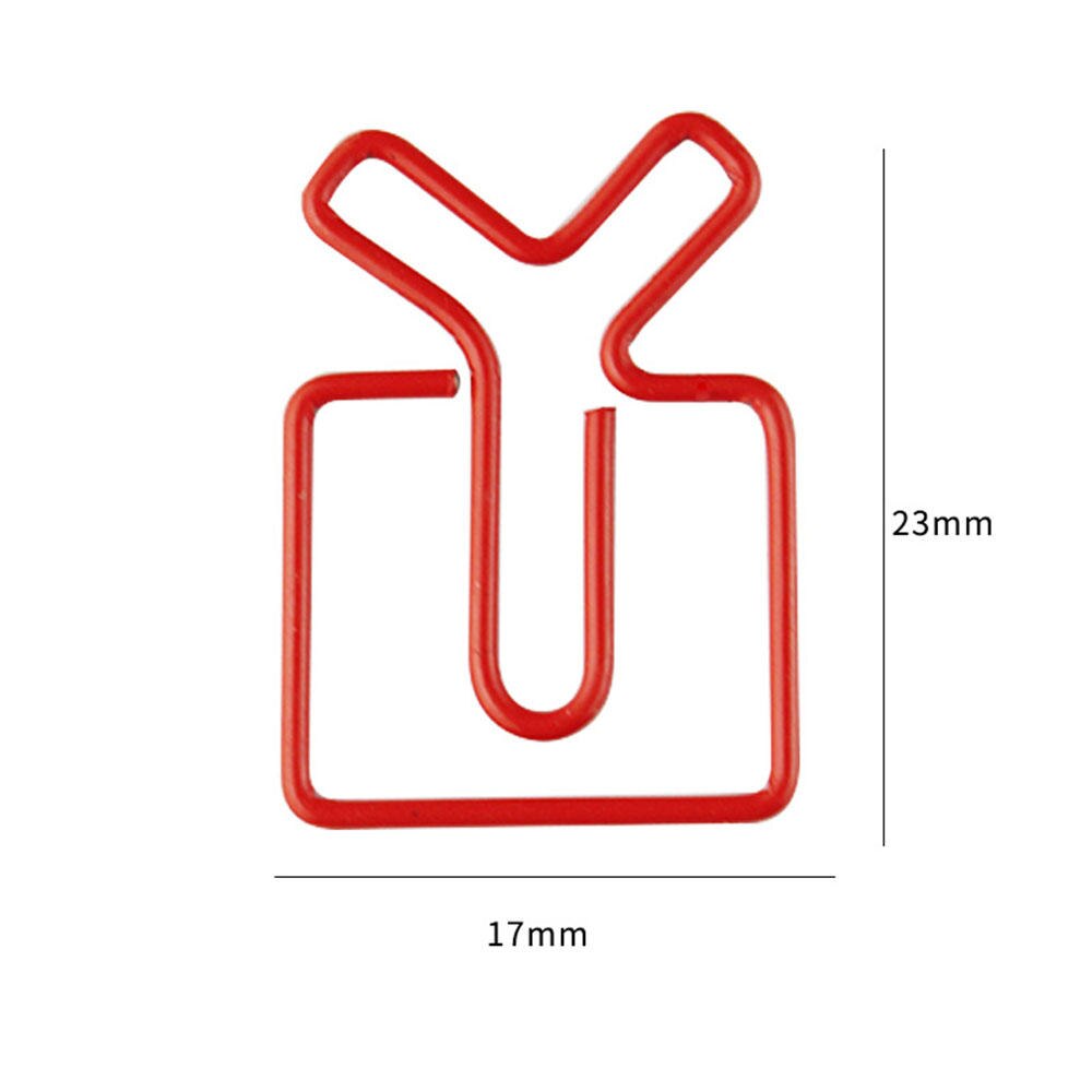 Tulip Shaped 12pcs Paper Clips Bookmark Clips, Purple Tulipa Paperclips Planner Clips for Office School Supplies Decoration: 10pcs Red