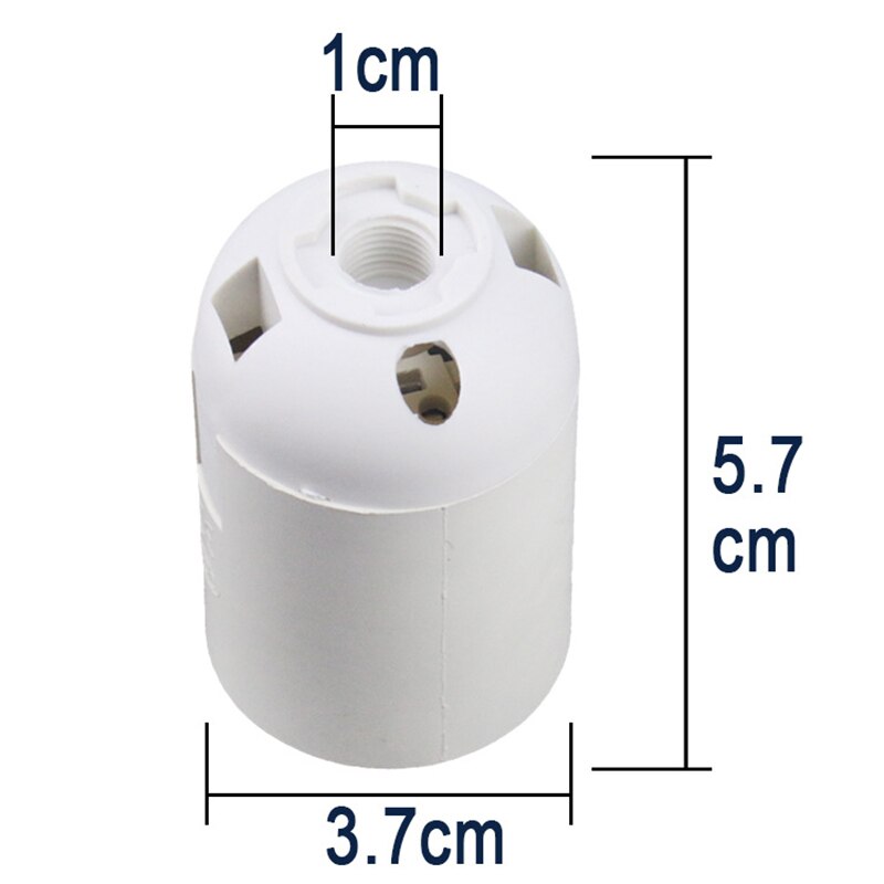 5pcs/lot E27 Plastic bulb holder Lamp Bulb Holder Socket Lamp Base White/Black Screw Pendant Light
