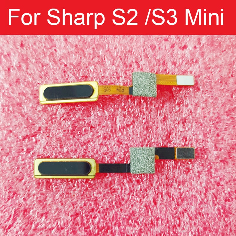 Escáner de Sensor de huellas dactilares Flex Cable para Sharp S2 S3 Mini FS8010 8016 8018 botón de menú de Inicio piezas de recambio de Cable Flex