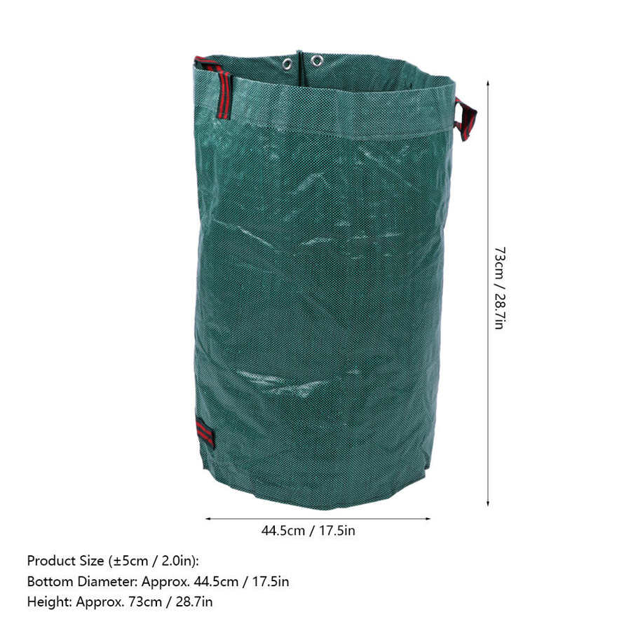 Miljø 2 stk 120l grønne stor kapacitet have parker blomster planter blade opbevaring affaldspose tilbehør 45 x 76cm mørk