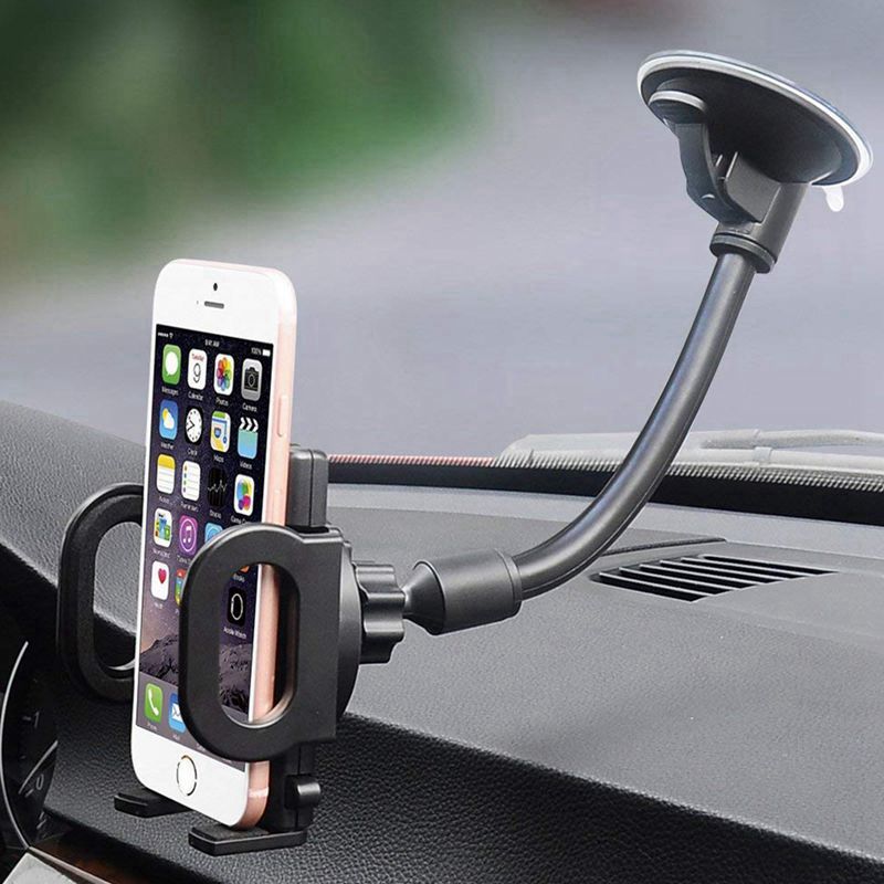 Car Phone Mount, Windshield Cell Phone Holder Universal Car Cradle Mount With Suction Cup One Press For Iphone X Se 7 Plu
