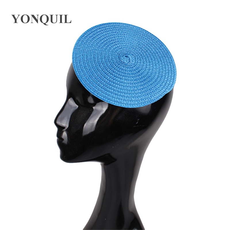Base fascinator redonda feminina de 15cm, chapéu para casamento e noiva, acessório para cabelo faça você mesmo