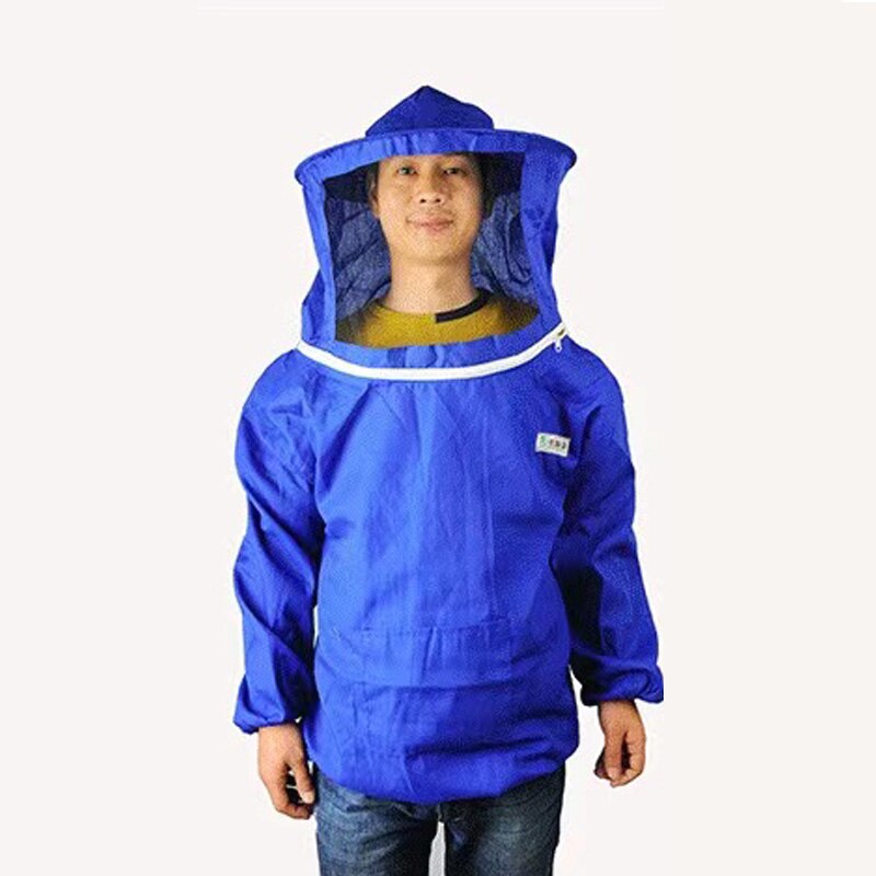 Ropa protectora de abejas, traje de apicultura para apicultor, ropa de apicultura, herramientas de Apicultura: Azul oscuro