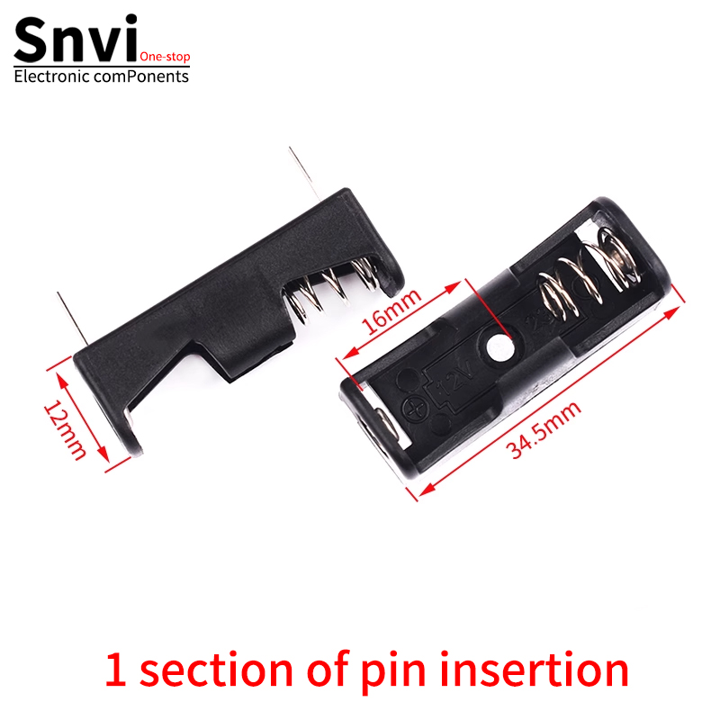 Caja de batería de 12v23A, experimento de timbre de una sola/doble celda, control remoto de coche, soporte de batería de dos celdas, con cables/pasadores, 27A: Azul cielo