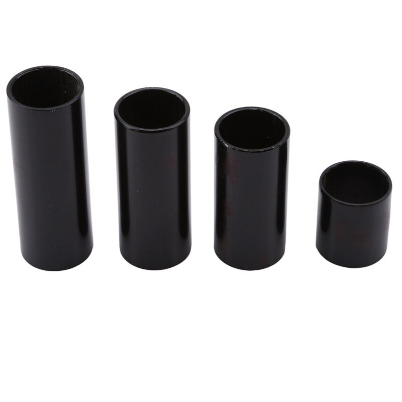 Musikinstrumentenzubehör, finger-slide-spielzeug aus schwarzem, verchromtem stahl