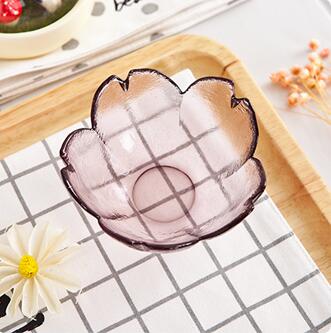 Platos bonitos pequeños de cristal de cereza, Boles pequeños para frutas, ensaladas, plato de postre, vajilla, plato de salsa, productos de Decoración de cocina, 1217: bowl