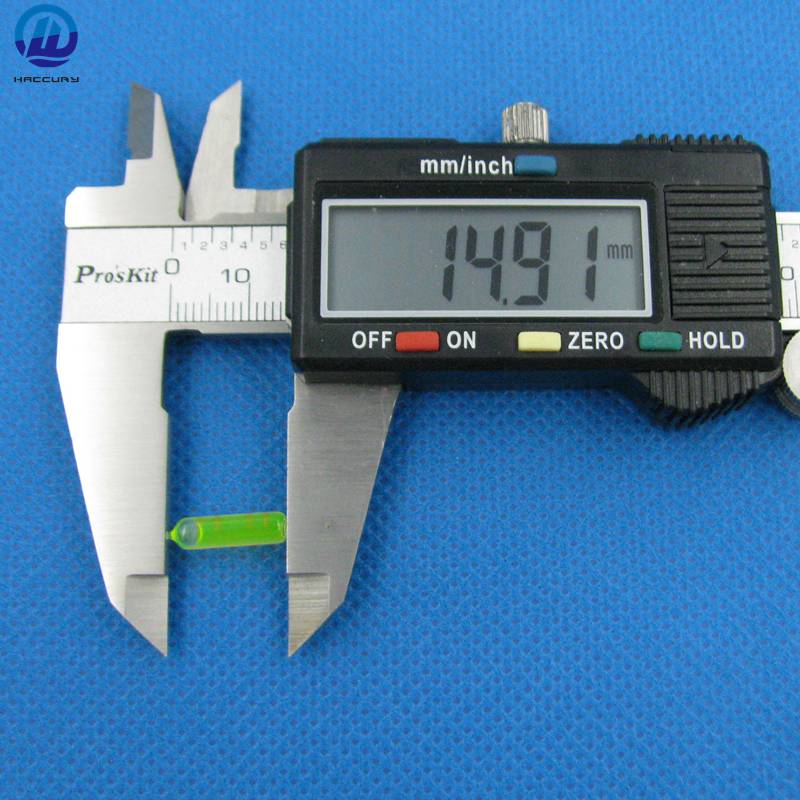 QASE 4*15mm Glass Mini Spirit Level Bubble Levels spirit level bubble Yellow water